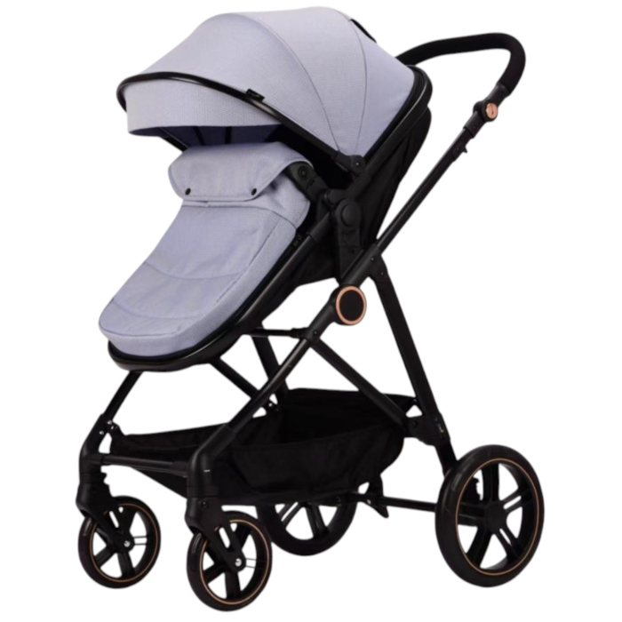 Carucior 2 in 1 F5 Albastru, Reversibil cu Cadru din Aluminiu si Accesorii [3]