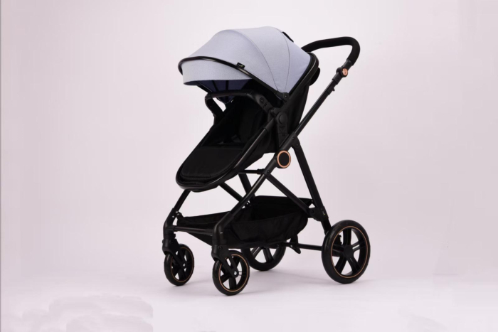 Carucior 2 in 1 F5 Albastru, Reversibil cu Cadru din Aluminiu si Accesorii [6]