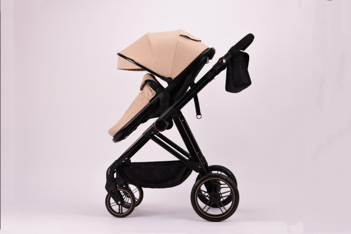 Carucior 2 in 1 F5 Crem, Reversibil cu Cadru din Aluminiu si Accesorii [5]