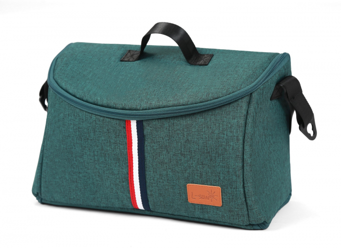 Carucior 2 in 1, F7 Verde, reversibil, pliabil compact, suspensii duble [6]