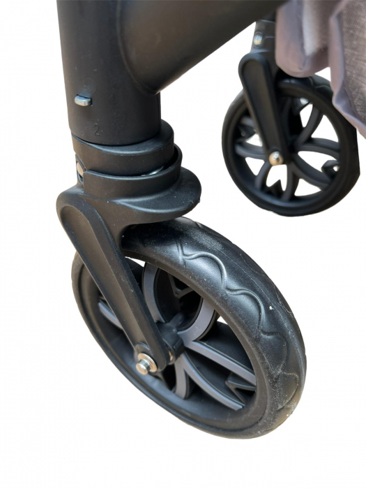 Carucior 2 in 1 pliabil, transformabil landou-sport, T8 Crem [13]