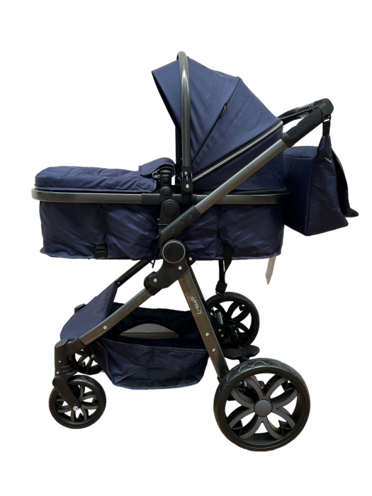 Carucior 2 in 1 pliabil, transformabil landou-sport, T8 Albastru [2]