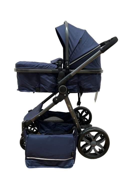 Carucior 2 in 1 pliabil, transformabil landou-sport, T8 Albastru [6]