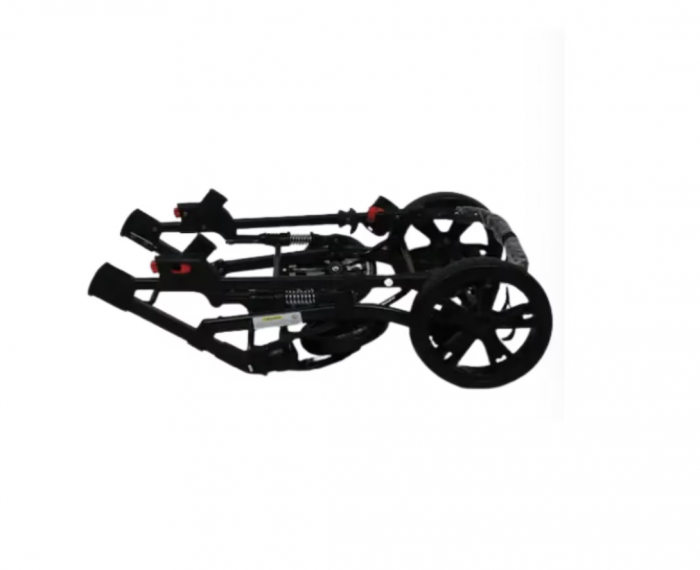 Carucior 2 in 1, reversibil, pliabil, suspensii duble, Teknum 6618, rosu [8]