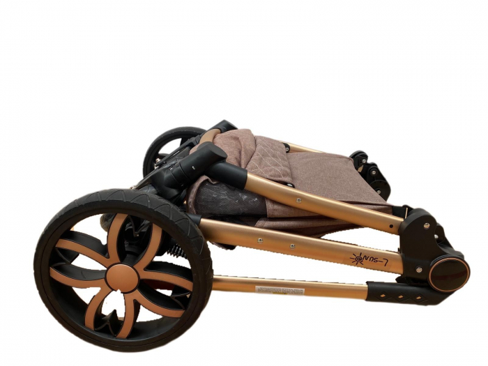 Carucior 3 in 1, 3 piese landou, sport si scoica, T6 - verde [19]