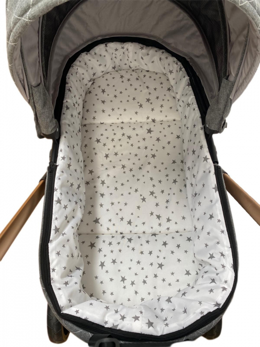 Carucior 3 in 1, 3 piese landou, sport si scoica, T6 - crem [13]