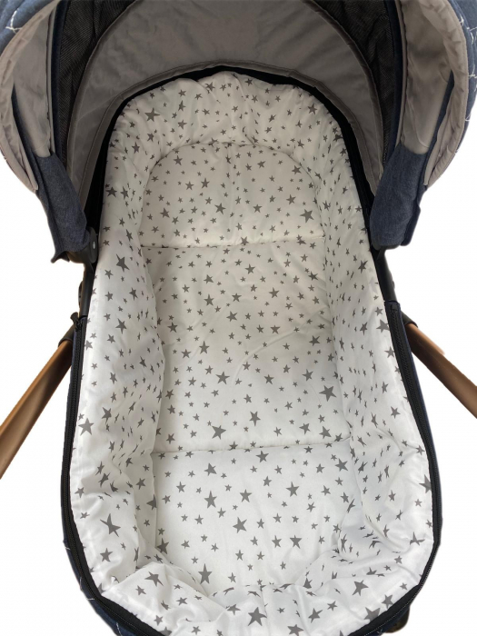 Carucior 3 in 1, 3 piese landou, sport si scoica, T6 - gri [18]