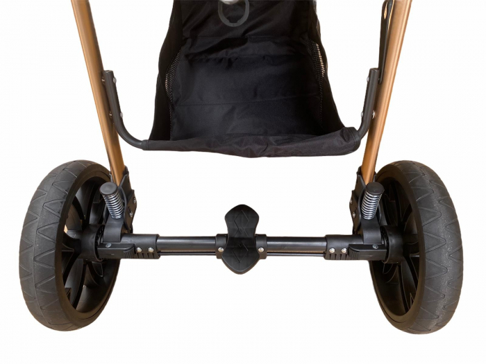 Carucior 3 in 1, cu suspensii, reversibil, T9 - albastru [19]