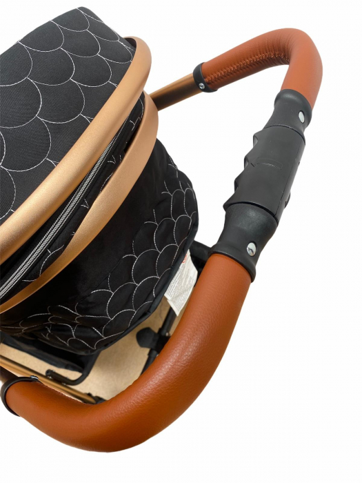 Carucior 3 in 1, cu suspensii, reversibil, T9 - albastru [16]