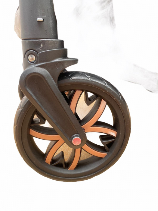 Carucior 3 in 1, cu suspensii, reversibil, T9 - albastru [17]