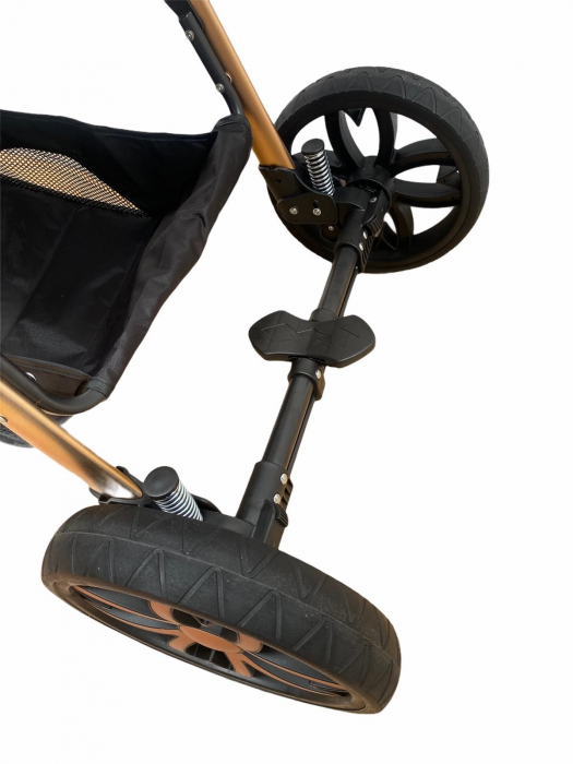 Carucior 3 in 1, cu suspensii, reversibil, T9 - albastru [15]