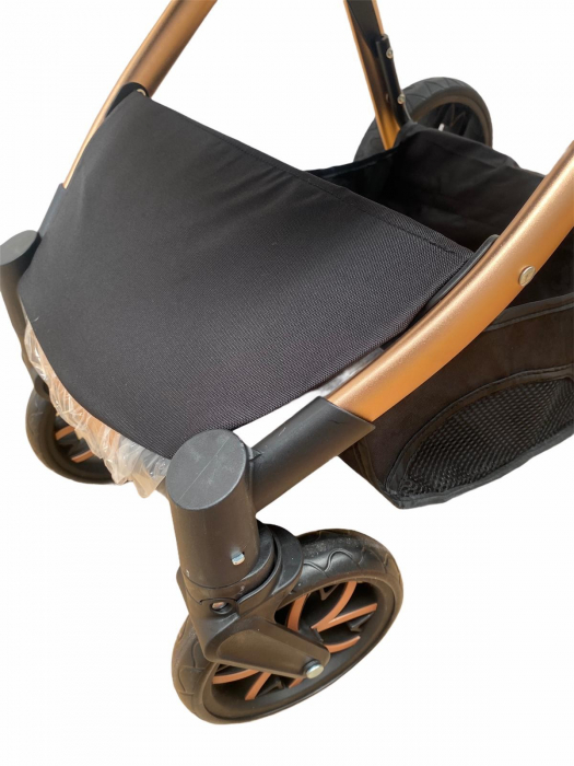 Carucior 3 in 1, cu suspensii, reversibil, T9 - albastru [18]