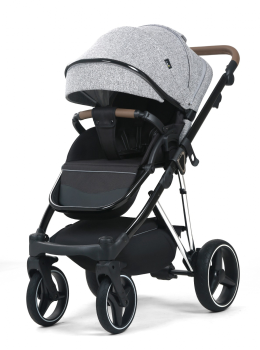 Carucior 3 in 1, G9 Luxury Gri, reversibil, cu suspensii [3]