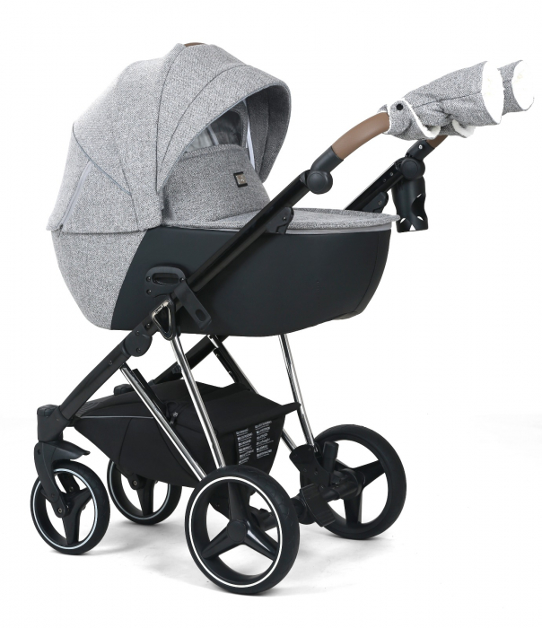 Carucior 3 in 1, G9 Luxury Gri, reversibil, cu suspensii [4]