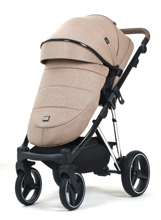 Carucior 3 in 1, G9 Luxury Crem, reversibil, cu suspensii [3]