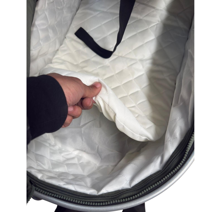 Carucior 3 in 1 Luxmom A4, Negru, Dublu Reversibil cu Scoica [9]