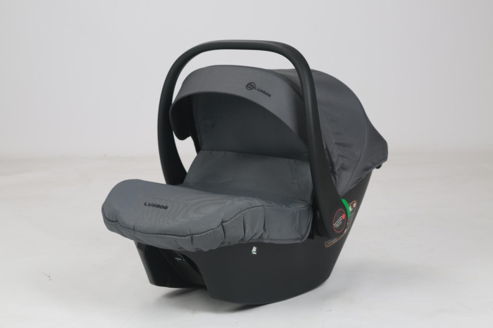 Carucior 3 in 1 Luxmom A4, Gri, Dublu Reversibil cu Scoica [7]