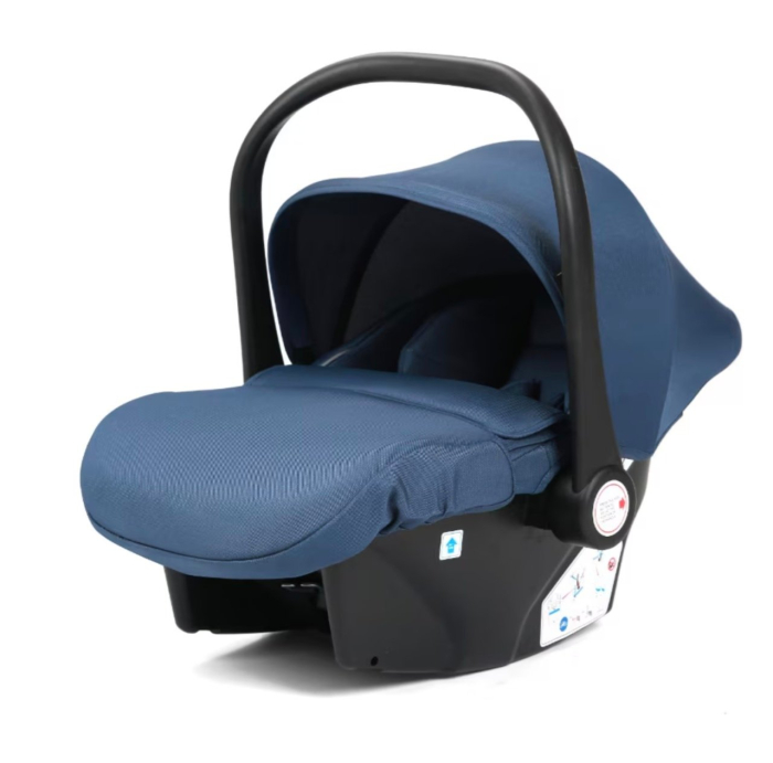 Carucior 3 in 1 reversibil, cu suspensii, cu scoica, parte sport transformabila in landou, T5 albastru [6]