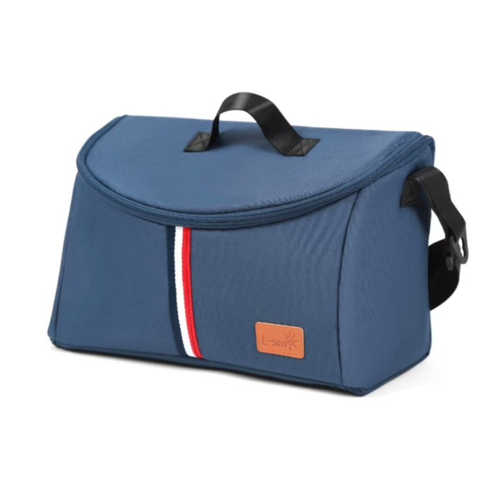 Carucior 3 in 1 reversibil, cu suspensii, cu scoica, parte sport transformabila in landou, T5 albastru [7]