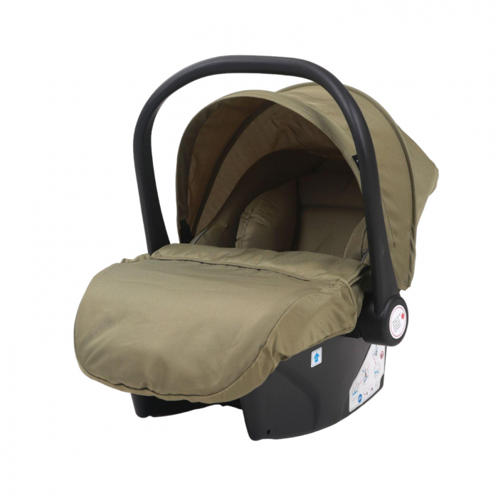 Carucior 3 in 1 reversibil, cu suspensii, cu scoica, parte sport transformabila in landou, T5 verde [8]