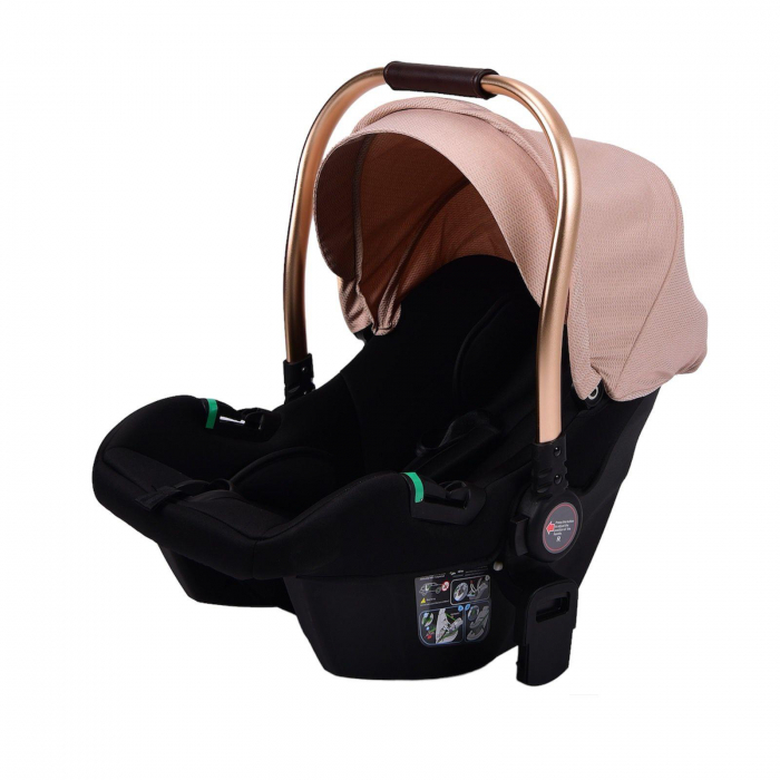 Carucior 3 in 1 transformabil, reversibil, pliabil, F6 Luxury Cream [4]