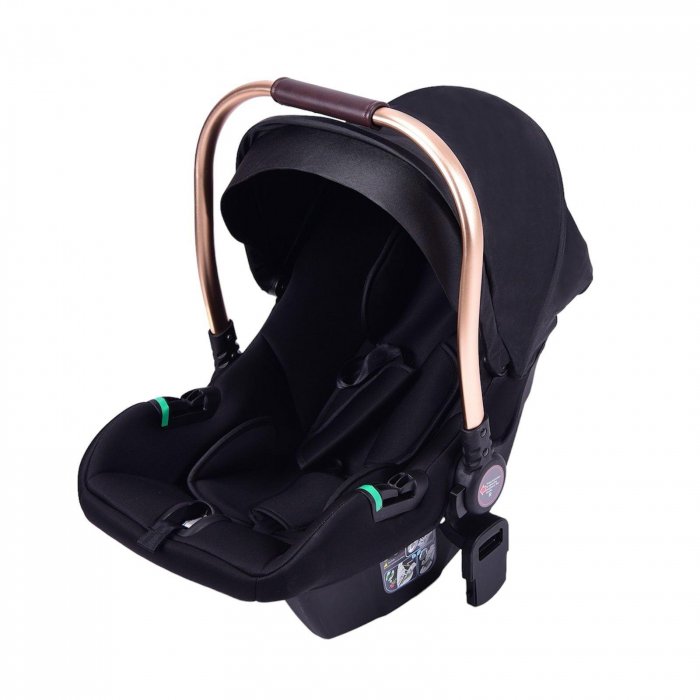Carucior 3 in 1 transformabil, reversibil, pliabil, F6 Luxury Black [12]