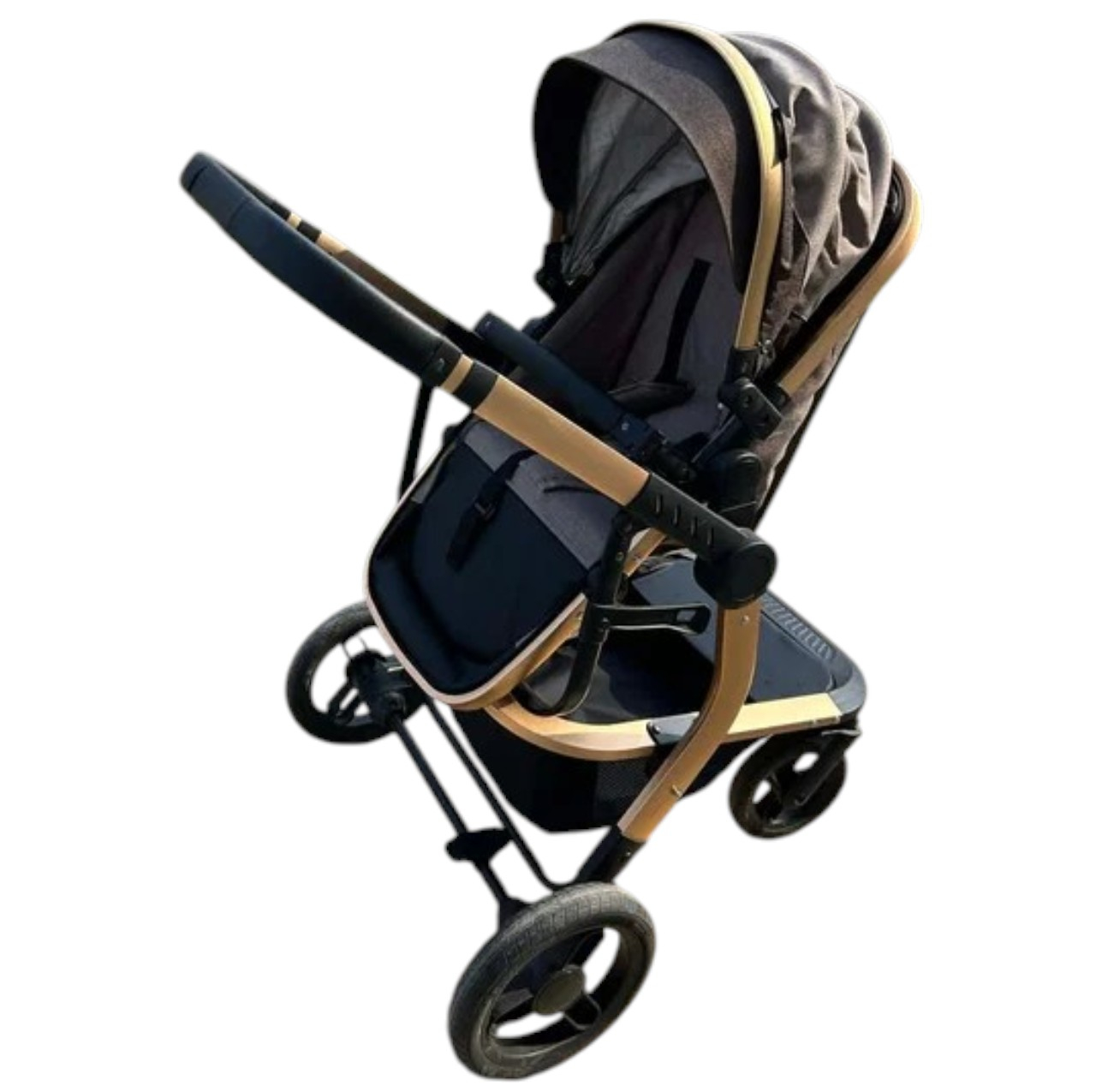 Carucior 518C Crem, 3 in 1, cu landou, carucior sport si scoica, reversibil [7]