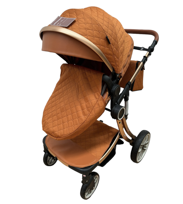 Carucior Multifunctional 3 in 1, F1 Cafea Forma de Ou Reversibil cu Scoica [9]