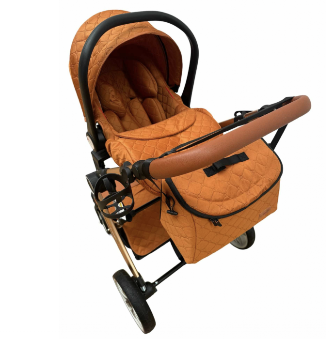 Carucior Multifunctional 3 in 1, F1 Cafea Forma de Ou Reversibil cu Scoica [4]