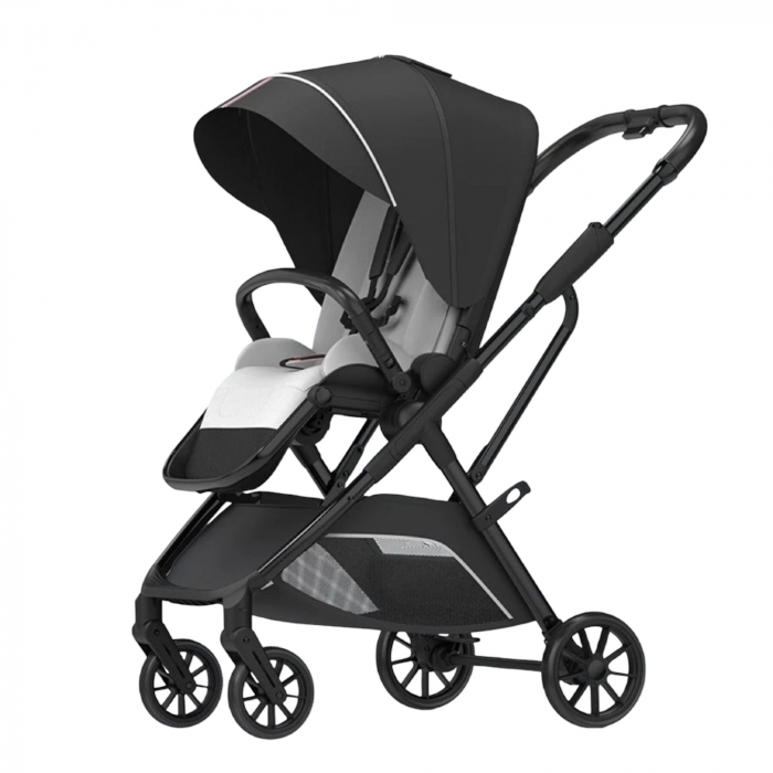 Carucior reversibil pliabil, cu husa picioare, 0-36 luni, C7 Negru [3]