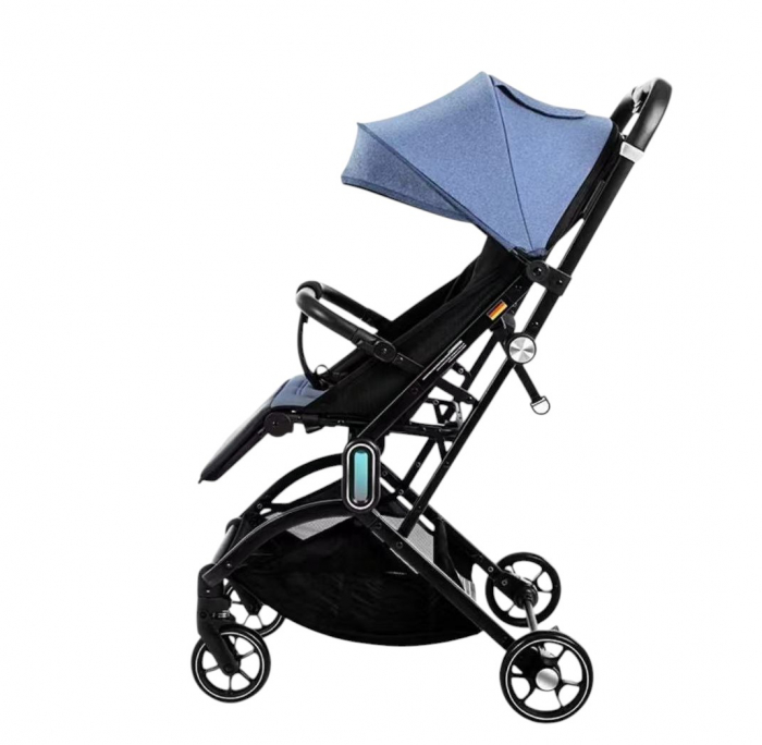 Carucior sport 002L, Albastru, L-Sun, cu pliere rapida, suspensii si pozitie de somn - Copie