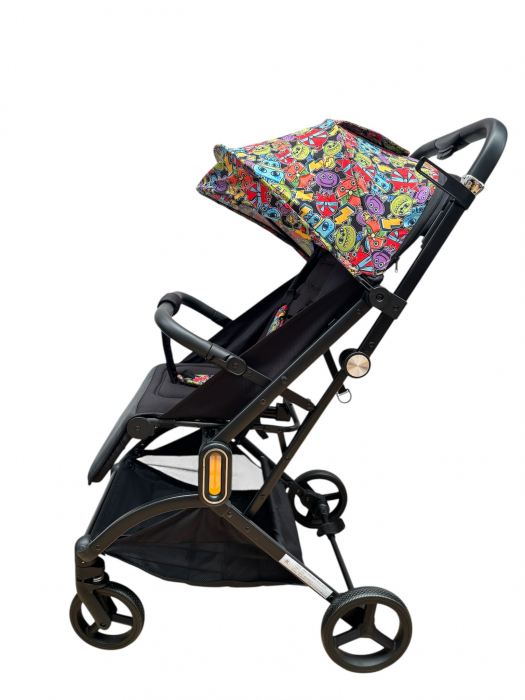 Carucior sport 002L, Multicolor, L-Sun, cu pliere rapida, suspensii si pozitie de somn