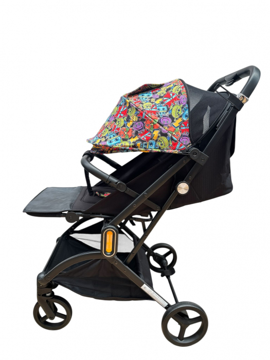 Carucior sport 002L, Multicolor, L-Sun, cu pliere rapida, suspensii si pozitie de somn [3]