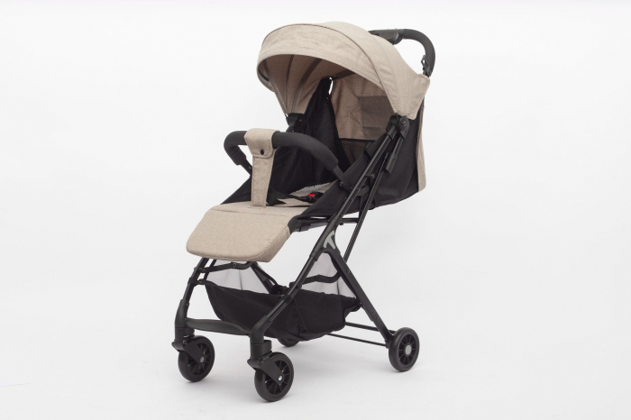 Carucior sport C5, crem, ultra usor, compact, cu sistem One Hand Folding si functie tip troller [4]