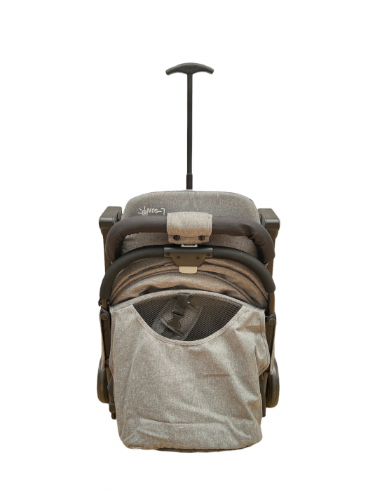 Carucior sport copii, pliere compacta pentru avion, cu sistem troller, C8 negru [22]