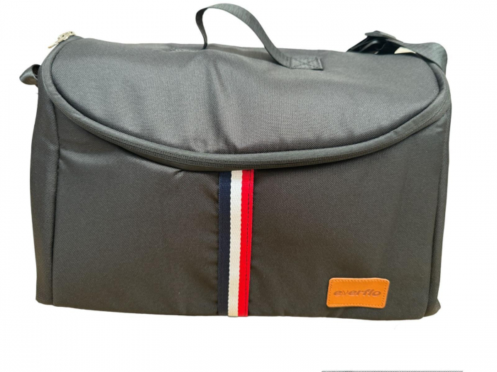 Cărucior sport cu geanta si husă pentru picioare, pliere rapidă tip troller, S2 Negru [12]