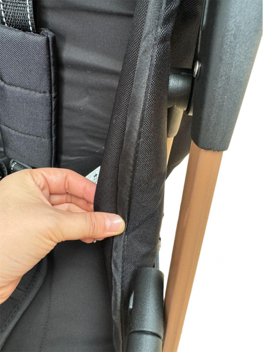 Cărucior sport cu geanta si husă pentru picioare, pliere rapidă tip troller, S2 Negru [24]