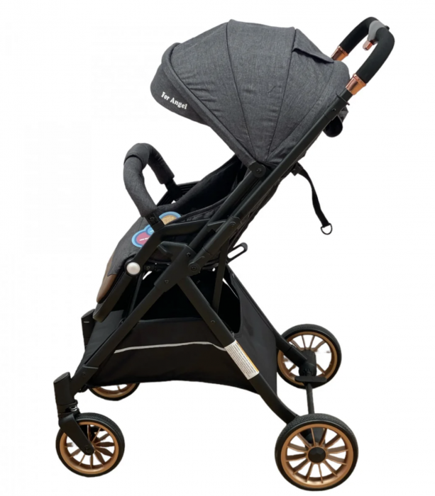 Carucior sport, cu maner reversibil, pliabil si troler, T700 For Angel, Gri [2]