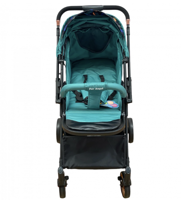 Carucior sport, cu maner reversibil, pliabil si troler, T700 For Angel, Verde [6]