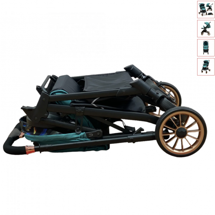 Carucior sport, cu maner reversibil, pliabil si troler, T700 For Angel, Verde [7]