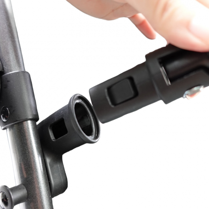 Carucior sport, cu maner reversibil, suspensii pe cadru, pliabil si troler, C1 Crem [22]