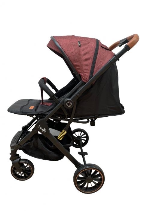 Carucior sport, cu maner reversibil, suspensii pe cadru, pliabil si troler, C1 Rosu [6]