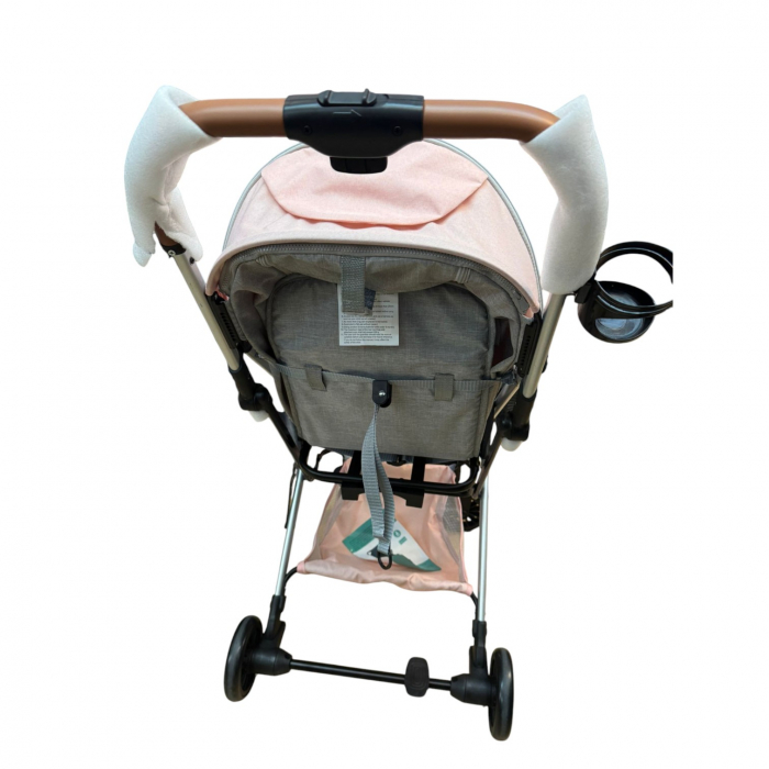 Carucior sport, cu suspensii, pliabil si troler, 309 Roz cu gri [5]