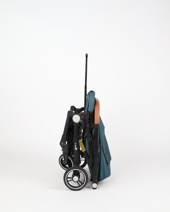 Carucior sport L-Sun, C6, Verde, pliabil tip troller, cu maner reversibil, husa de picioare si gentuta [19]