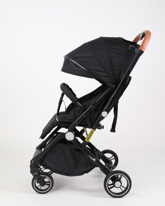 Carucior sport L-Sun, C6, Negru, pliabil tip troller, cu maner reversibil, husa de picioare si gentuta [13]