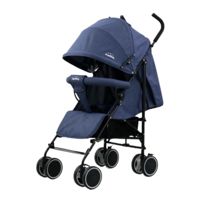 Carucior sport pliabil, roti duble, SageBaby S500 Bleumarin