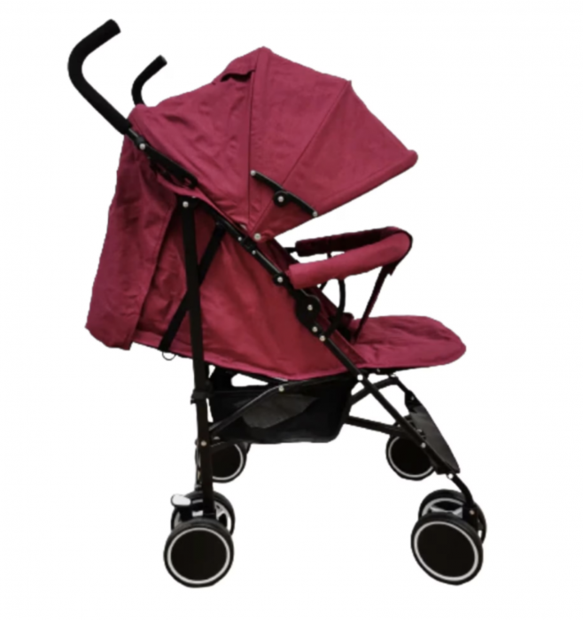 Carucior sport pliabil, roti duble, SageBaby S500 Rosu [3]