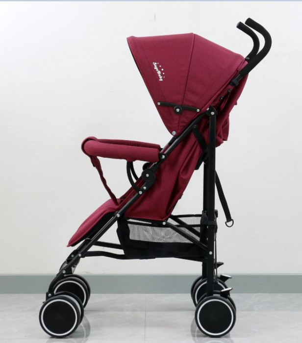 Carucior sport pliabil, roti duble, SageBaby S500 Rosu [4]