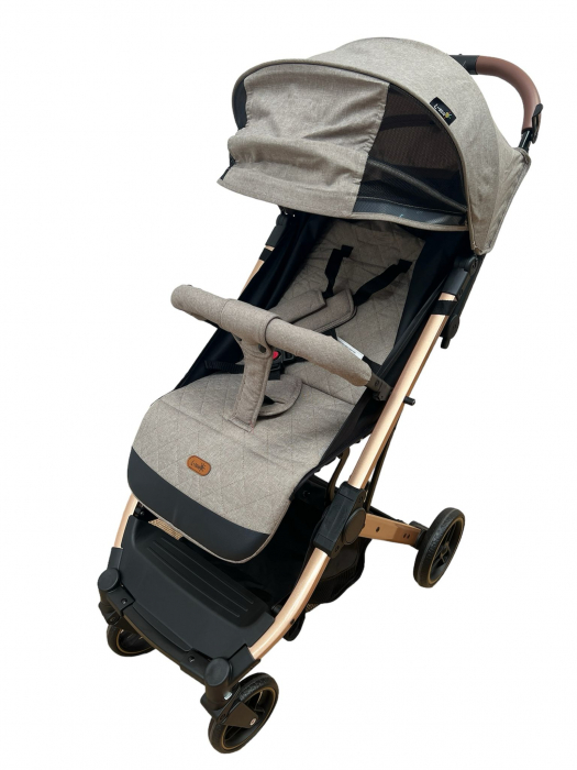 Carucior sport pliabil, tip troller, cu suspensii si husa picioare, C9 crem [4]