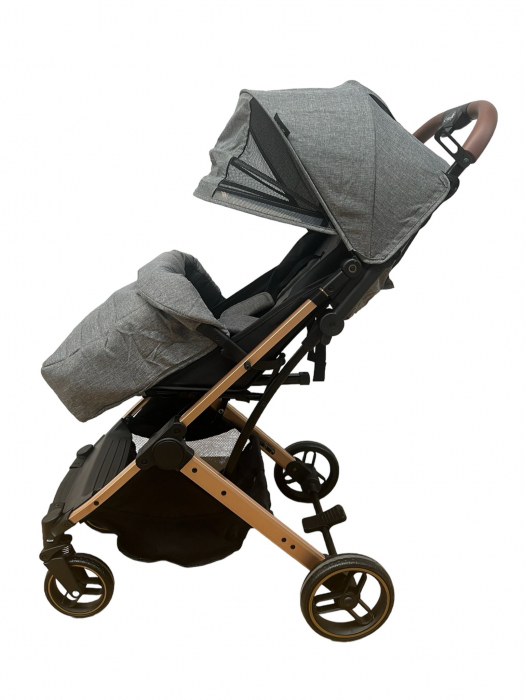 Carucior sport pliabil, tip troller, cu suspensii si husa picioare, C9 gri [5]